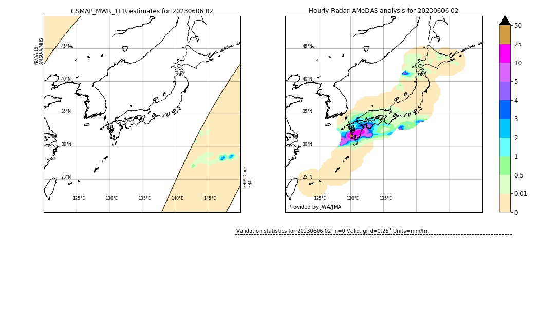 GSMaP MWR validation image. 2023/06/06 02