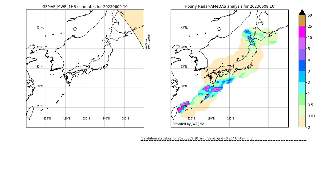 GSMaP MWR validation image. 2023/06/09 10