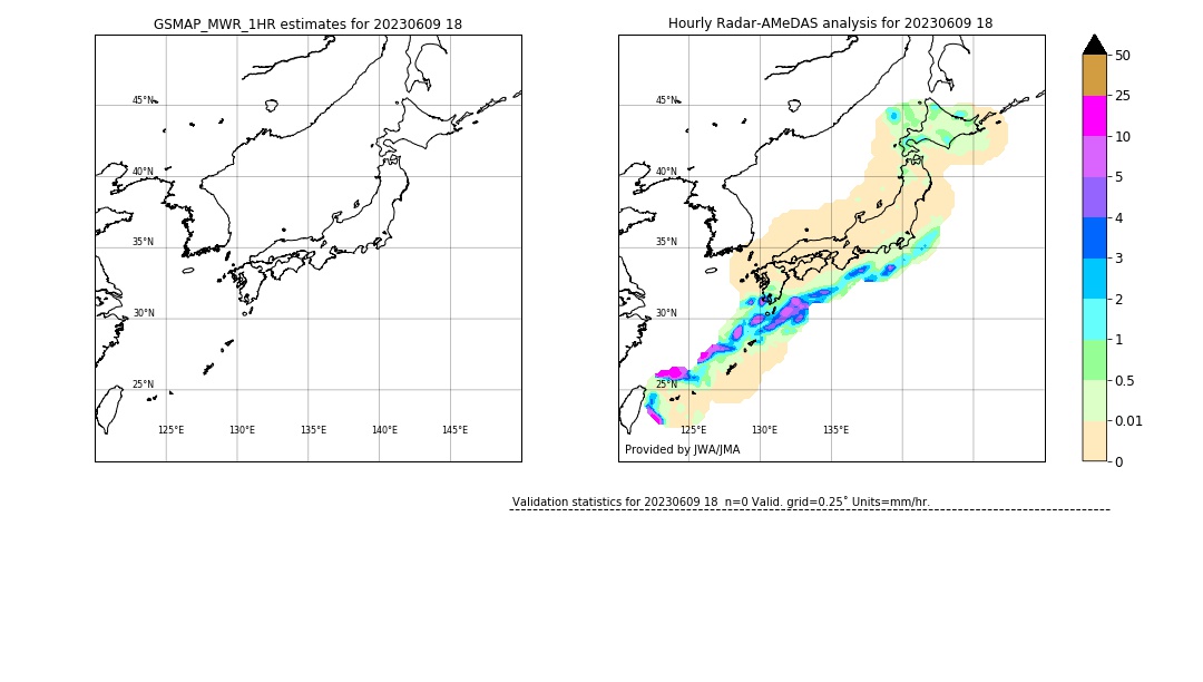 GSMaP MWR validation image. 2023/06/09 18