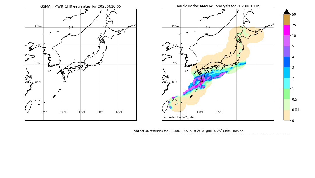 GSMaP MWR validation image. 2023/06/10 05