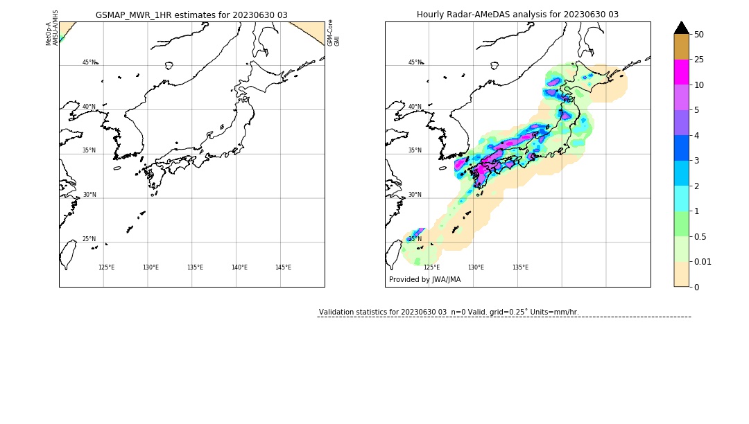 GSMaP MWR validation image. 2023/06/30 03