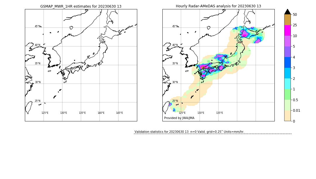 GSMaP MWR validation image. 2023/06/30 13