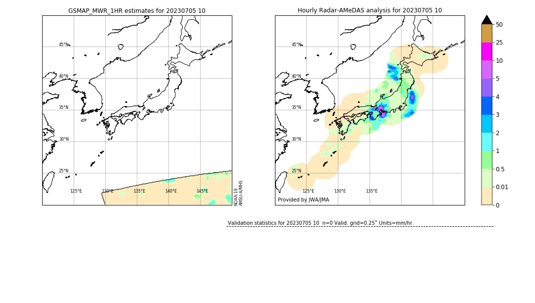 GSMaP MWR validation image. 2023/07/05 10