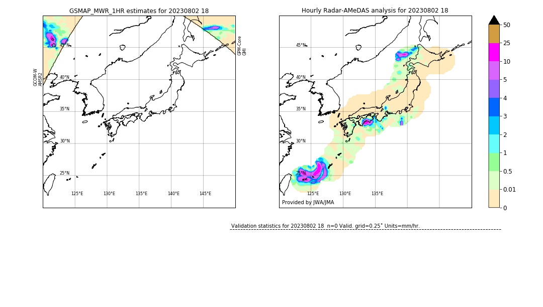 GSMaP MWR validation image. 2023/08/02 18