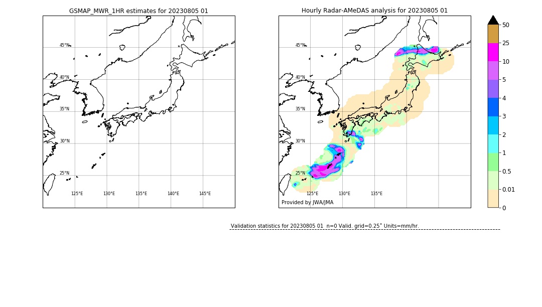 GSMaP MWR validation image. 2023/08/05 01