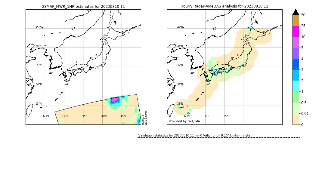 GSMaP MWR validation image. 2023/08/10 11