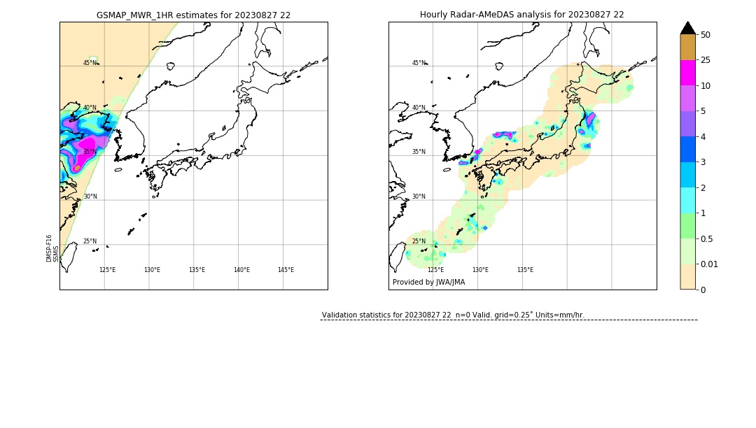 GSMaP MWR validation image. 2023/08/27 22