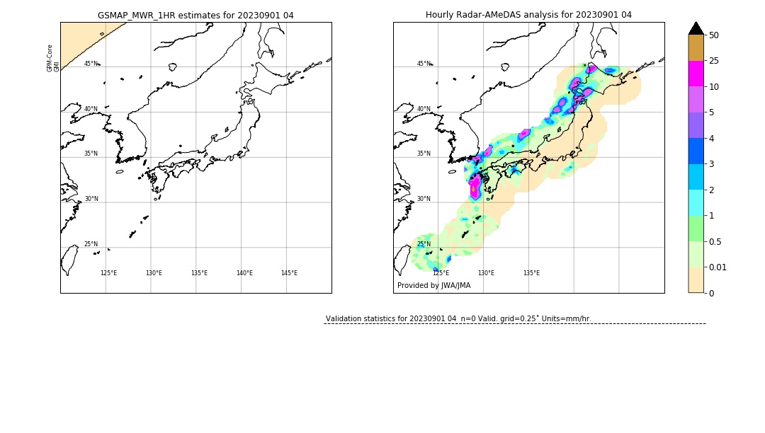 GSMaP MWR validation image. 2023/09/01 04