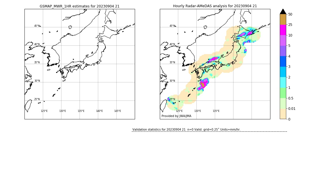 GSMaP MWR validation image. 2023/09/04 21