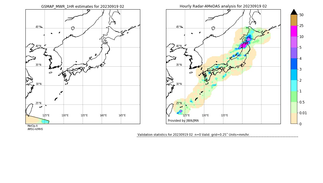 GSMaP MWR validation image. 2023/09/19 02