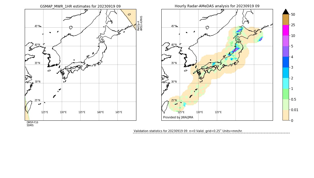 GSMaP MWR validation image. 2023/09/19 09