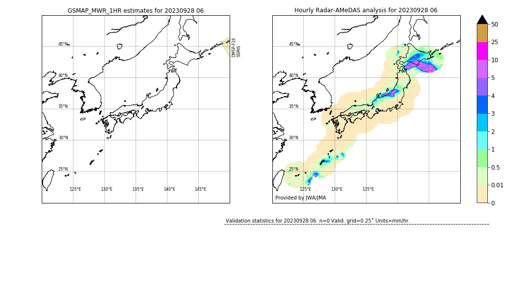 GSMaP MWR validation image. 2023/09/28 06