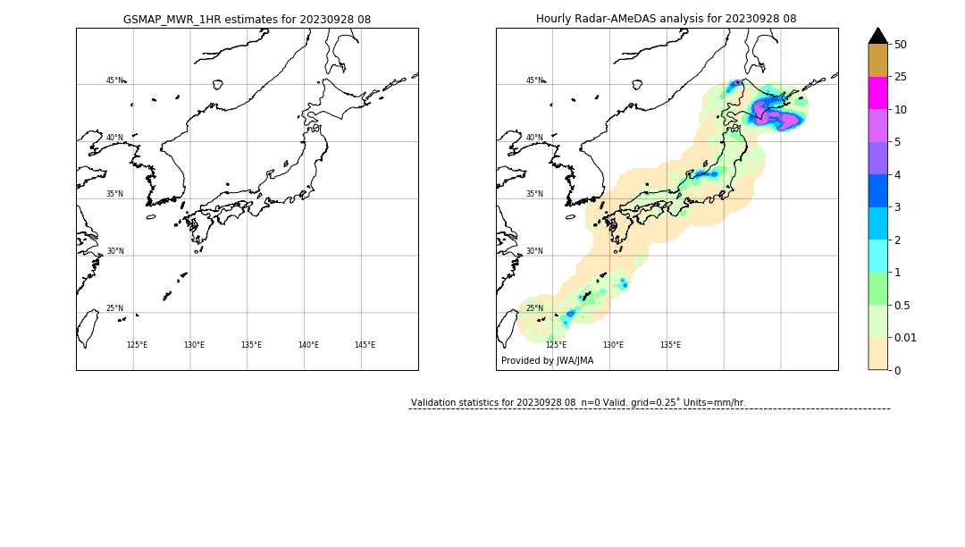 GSMaP MWR validation image. 2023/09/28 08