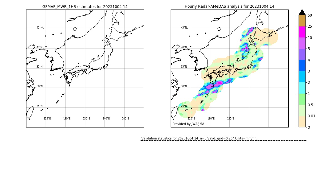 GSMaP MWR validation image. 2023/10/04 14