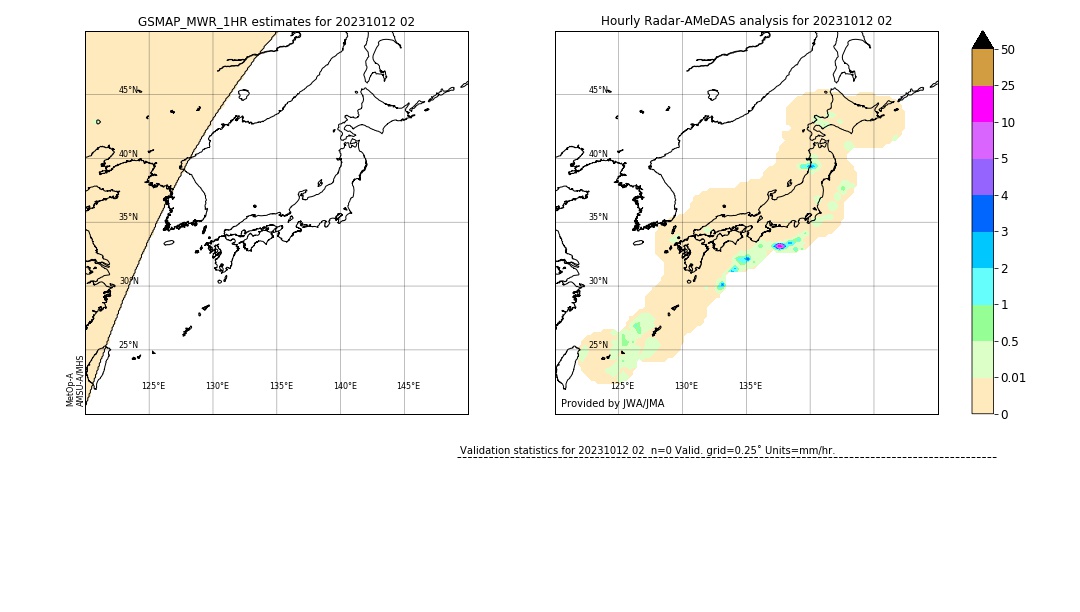 GSMaP MWR validation image. 2023/10/12 02