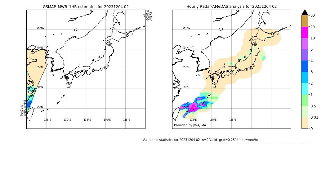 GSMaP MWR validation image. 2023/12/04 02