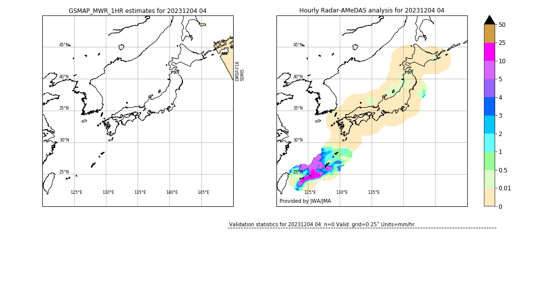 GSMaP MWR validation image. 2023/12/04 04