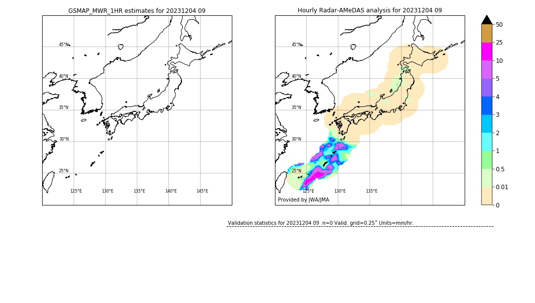 GSMaP MWR validation image. 2023/12/04 09