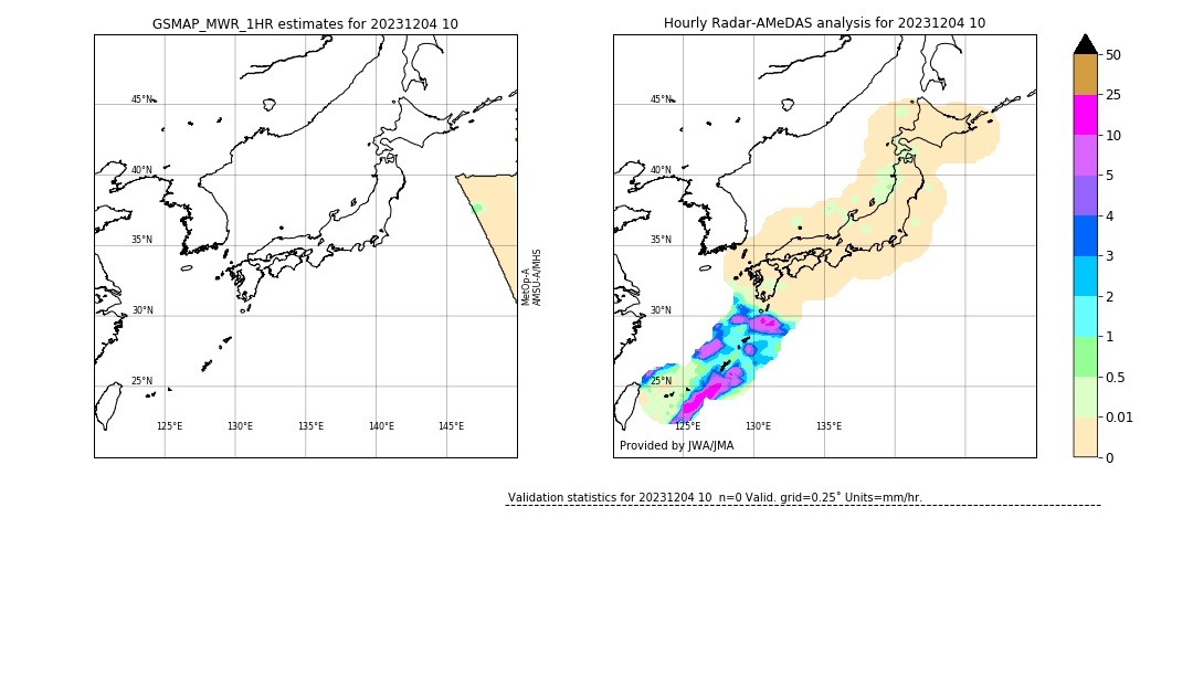 GSMaP MWR validation image. 2023/12/04 10