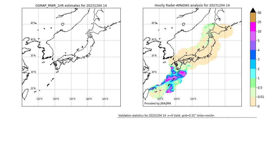 GSMaP MWR validation image. 2023/12/04 14