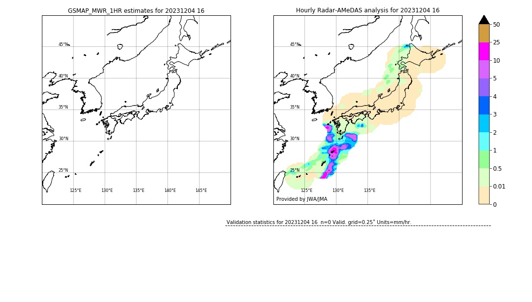 GSMaP MWR validation image. 2023/12/04 16