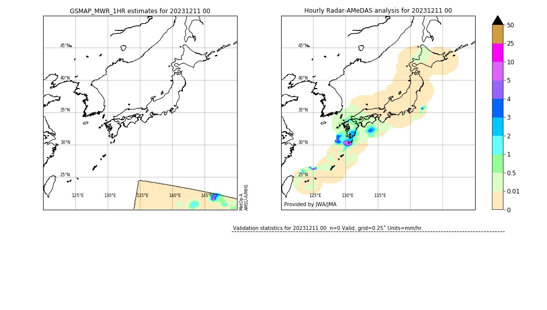 GSMaP MWR validation image. 2023/12/11 00