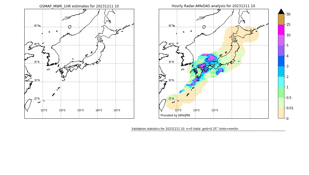 GSMaP MWR validation image. 2023/12/11 10