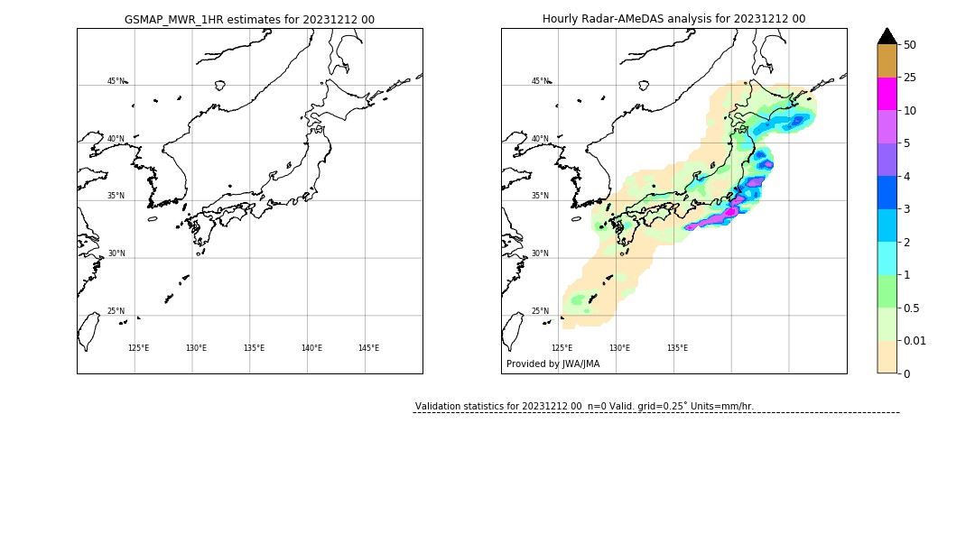 GSMaP MWR validation image. 2023/12/12 00