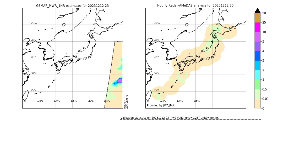 GSMaP MWR validation image. 2023/12/12 23