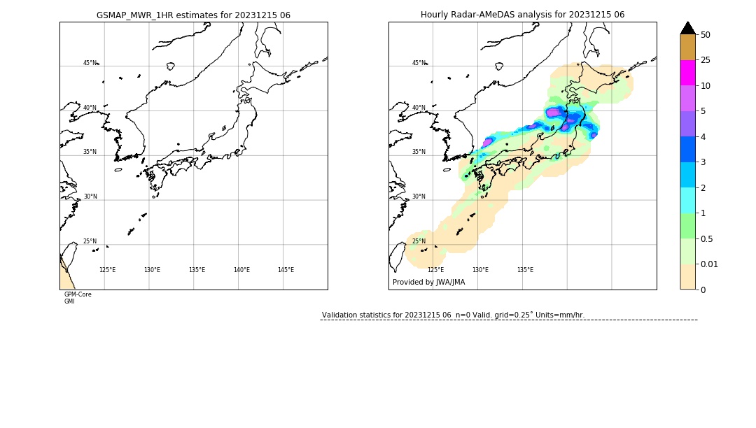 GSMaP MWR validation image. 2023/12/15 06