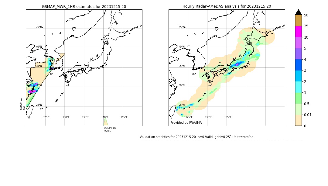 GSMaP MWR validation image. 2023/12/15 20