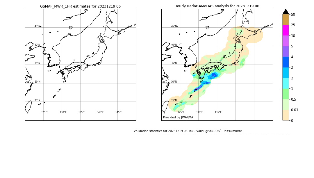 GSMaP MWR validation image. 2023/12/19 06