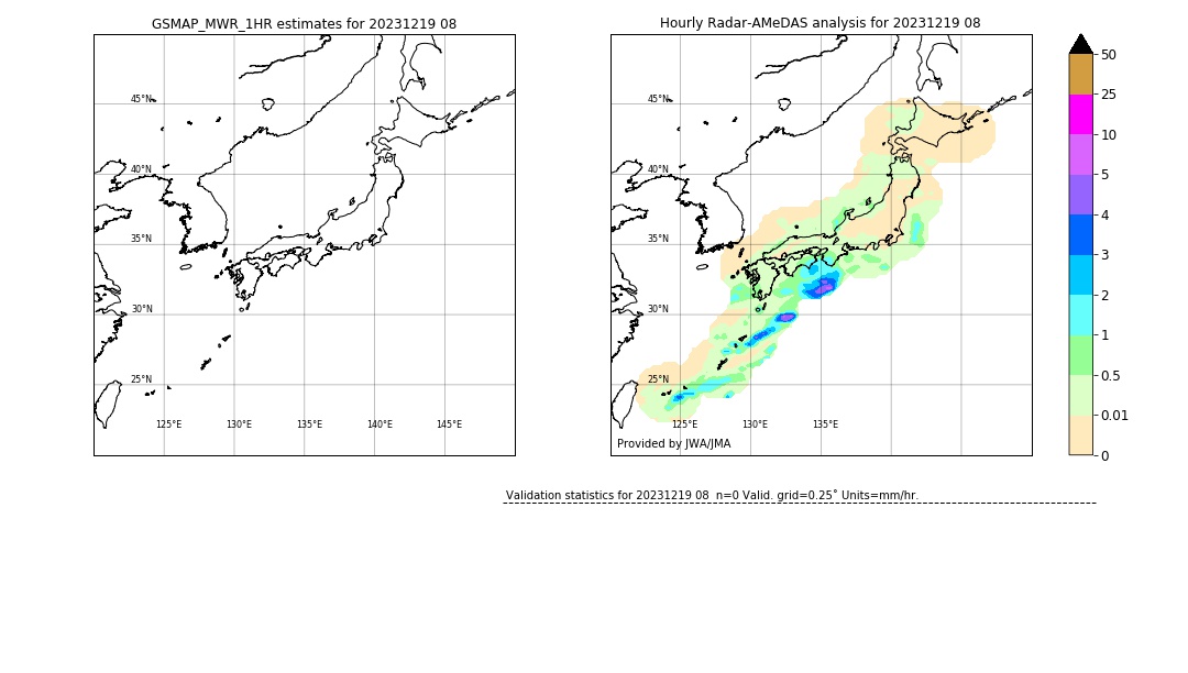 GSMaP MWR validation image. 2023/12/19 08