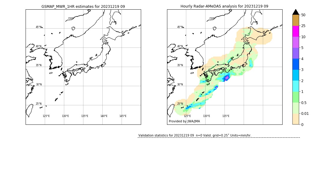 GSMaP MWR validation image. 2023/12/19 09