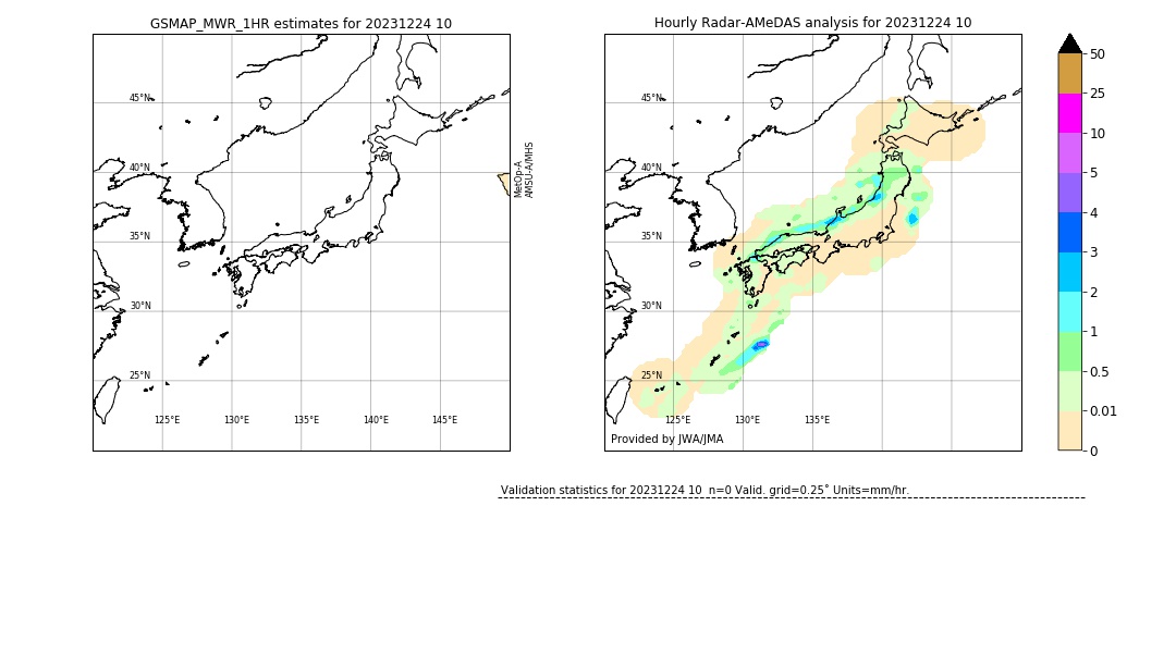 GSMaP MWR validation image. 2023/12/24 10