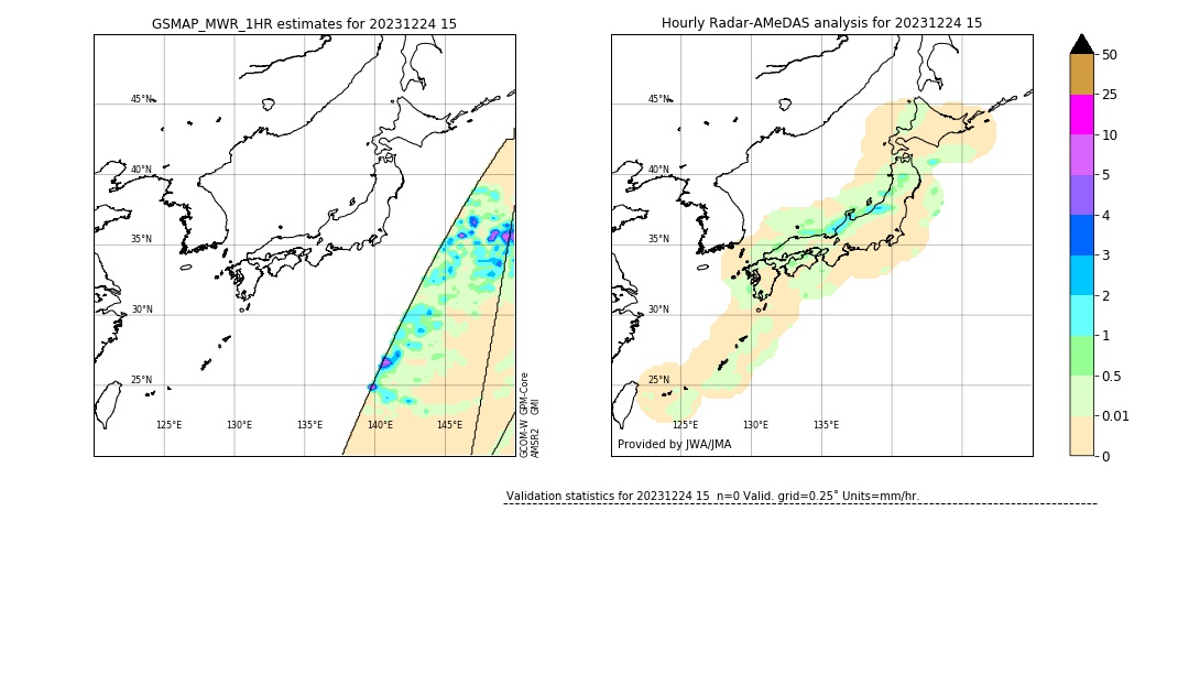 GSMaP MWR validation image. 2023/12/24 15