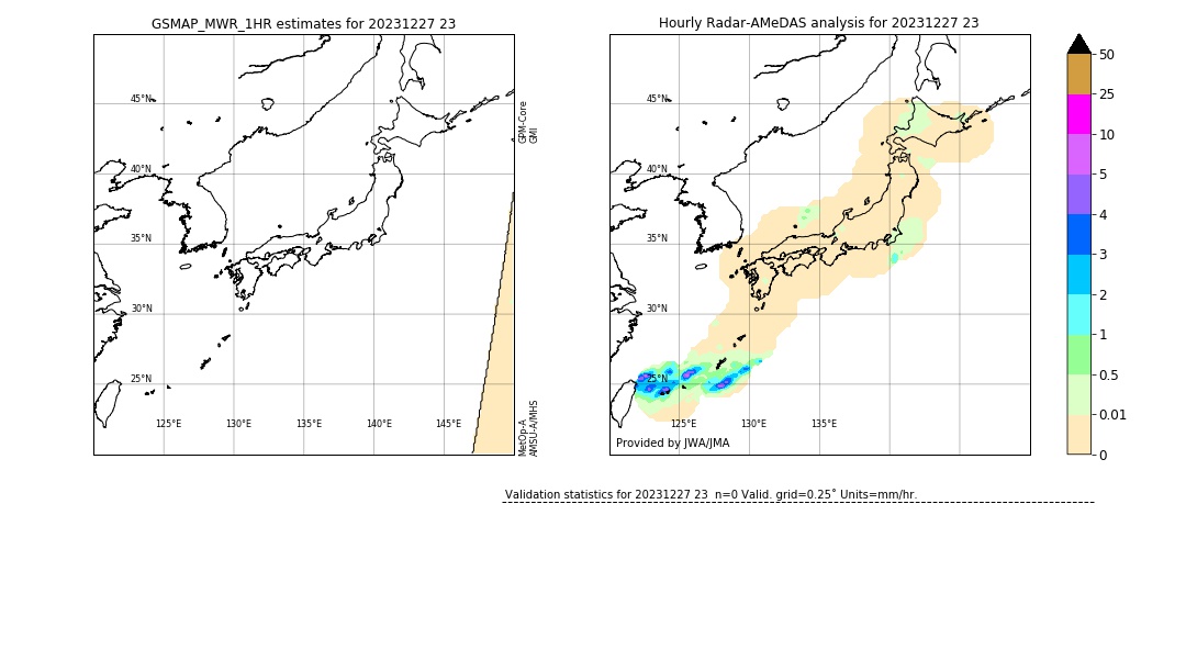 GSMaP MWR validation image. 2023/12/27 23