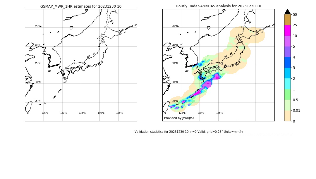 GSMaP MWR validation image. 2023/12/30 10