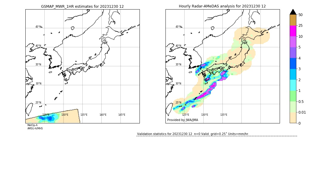 GSMaP MWR validation image. 2023/12/30 12