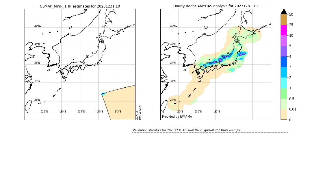 GSMaP MWR validation image. 2023/12/31 10