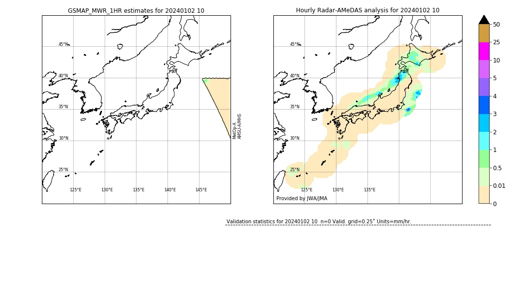 GSMaP MWR validation image. 2024/01/02 10