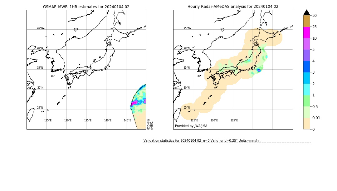 GSMaP MWR validation image. 2024/01/04 02