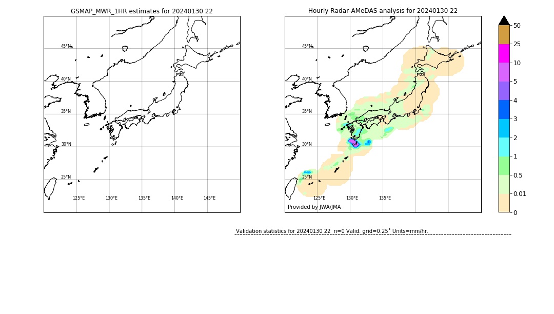 GSMaP MWR validation image. 2024/01/30 22