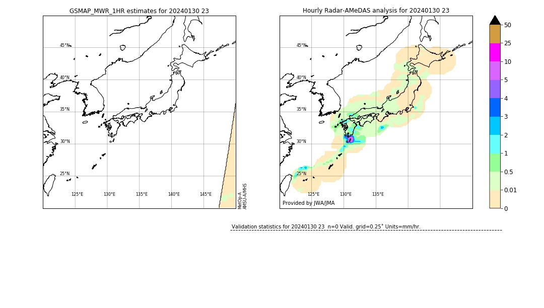 GSMaP MWR validation image. 2024/01/30 23