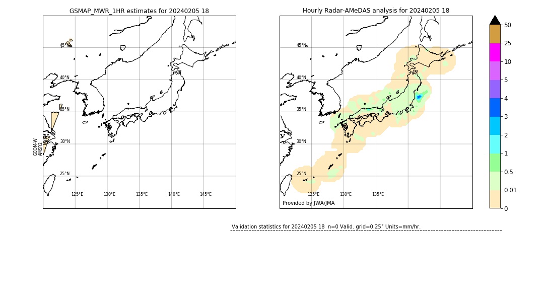 GSMaP MWR validation image. 2024/02/05 18