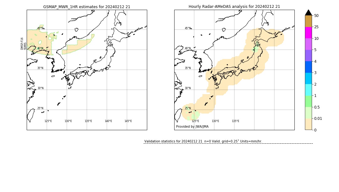 GSMaP MWR validation image. 2024/02/12 21