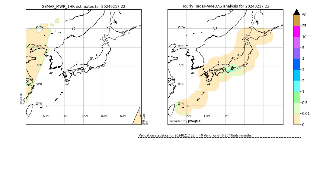 GSMaP MWR validation image. 2024/02/17 22