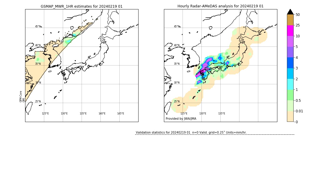 GSMaP MWR validation image. 2024/02/19 01