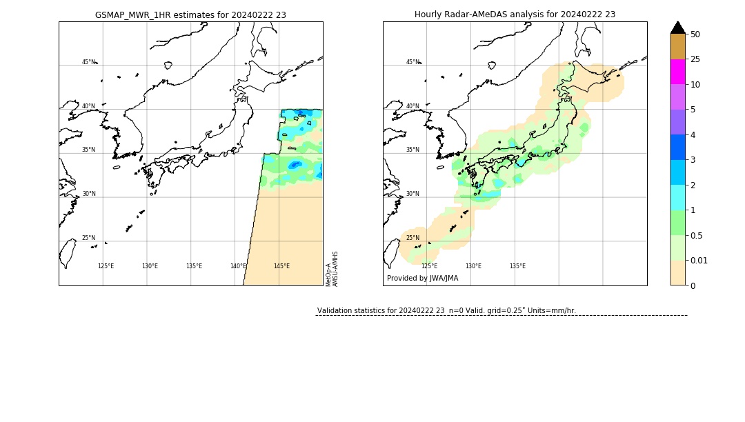 GSMaP MWR validation image. 2024/02/22 23