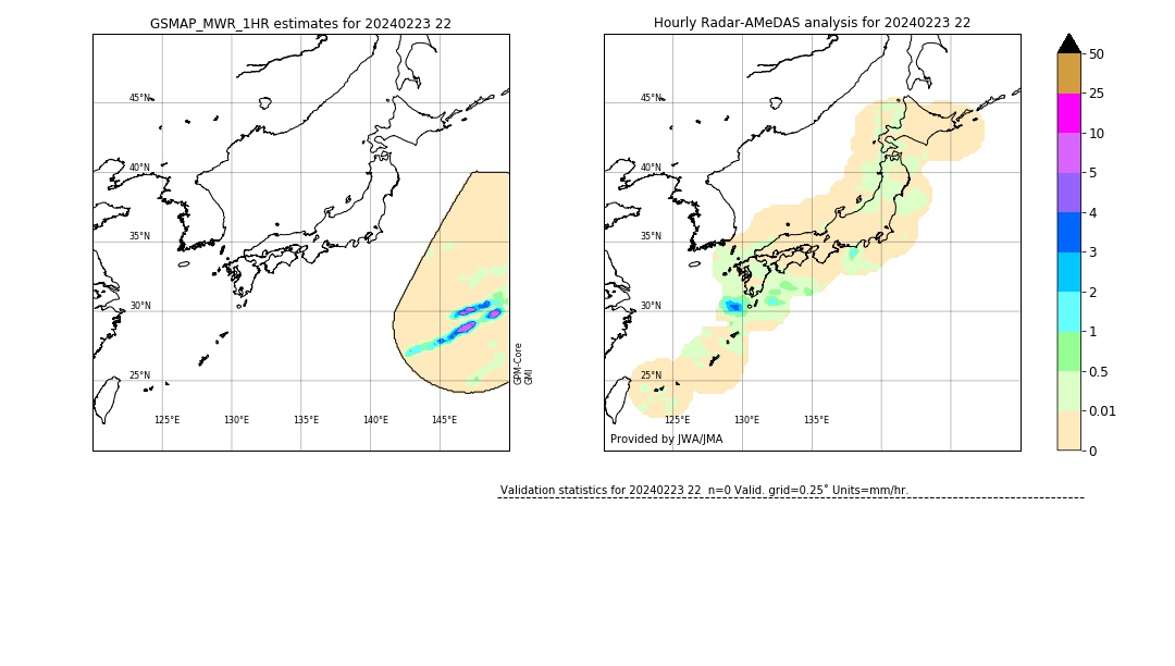 GSMaP MWR validation image. 2024/02/23 22